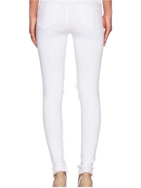 rag & bone White Thrash Distressed Skinny Jeans 23 Streetwear Edgy Made in USA